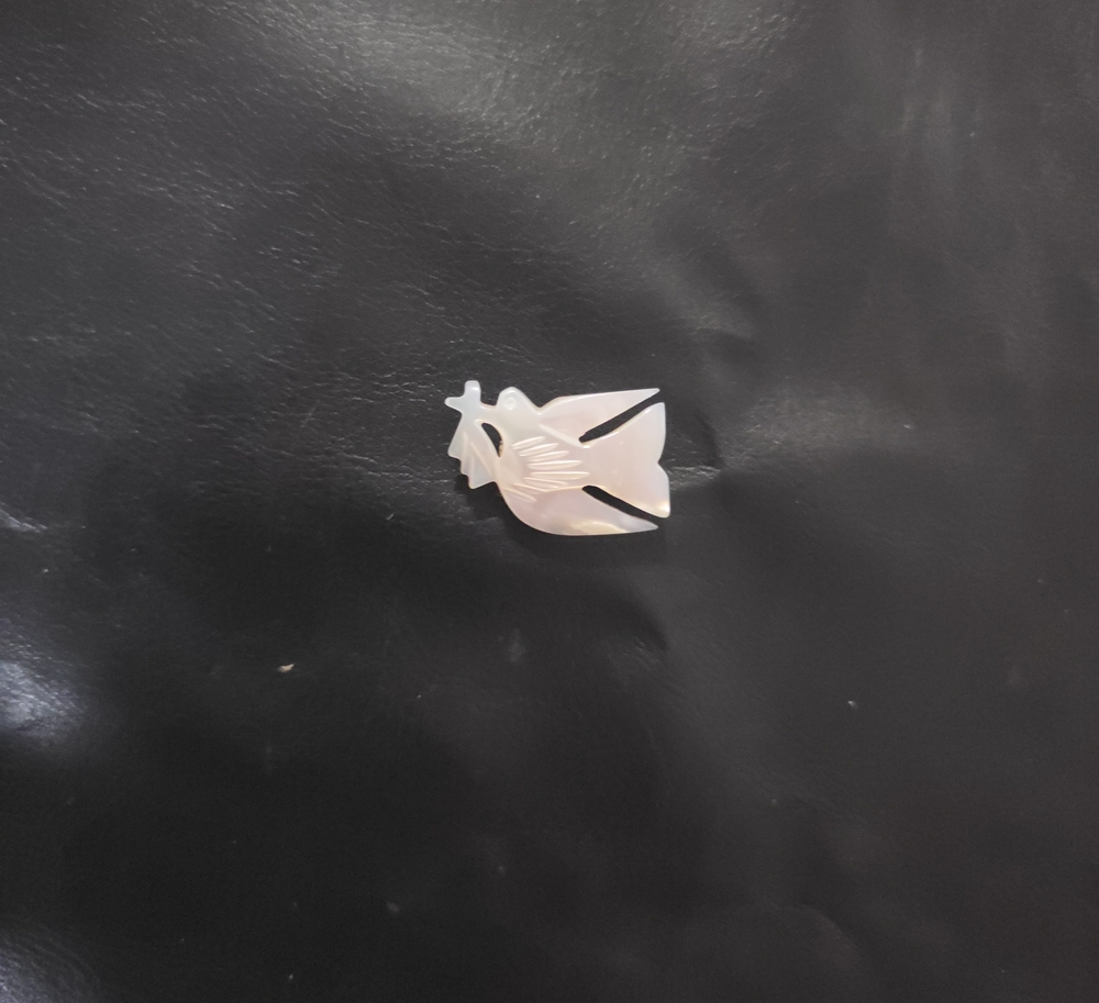 Mother Of Pearl Dove Brooch